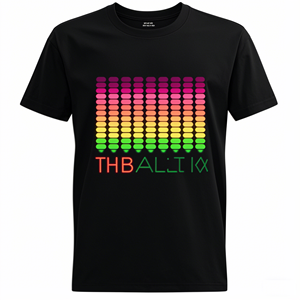 Camiseta de música LED activada por sonido personalizado con panel de ecualizador Intermitente-Glow Light up El Tops para DJ Dance Party - Product Image 6