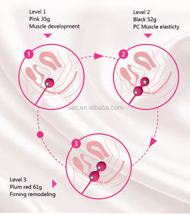 Frauen 12-Gang-Fernbedienung Wireless Vib rating Jumping Egg Vibrator Sexspielzeug Mit 3 Stück Kegel Vagina Hantel Ball Set - Product Image 5