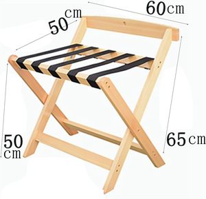 <span class=keywords><strong>Porte</strong></span>-bagages pliant en <span class=keywords><strong>bois</strong></span> avec dossier – Pas d'assemblage requis – Support de <span class=keywords><strong>valise</strong></span> portable pour chambre d'hôtes, chambre à coucher, hôtel - Product Image 6