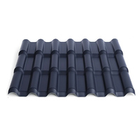 Tuile de toit ondulée légère en ASA PVC, résine synthétique pour projets de maisons préfabriquées extérieures et de parcs