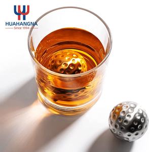Vente en Gros Unique <span class=keywords><strong>Balle</strong></span> <span class=keywords><strong>de</strong></span> <span class=keywords><strong>Golf</strong></span> en Forme d'Acier Inoxydable Pierres à <span class=keywords><strong>Whisky</strong></span> Argent <span class=keywords><strong>Whisky</strong></span> Rock Cube Refroidisseurs Granit pour Bar Parties - Product Image 2
