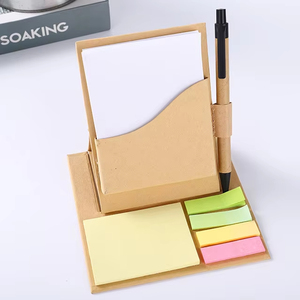 Nota adhesiva de papel Kraft autoadhesivo con logotipo personalizado Diseño de color de mensaje de oficina-Bloc de notas rasgado a mano - Product Image 3