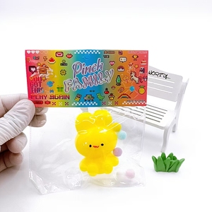 Jouet anti-stress en TPR en forme de lapin mignon, souple et à rebond lent, jouet sensoriel Taba Squishy, cadeau pour enfant, prix de gros - Product Image 6