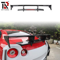 Pièces de kit carrosserie pour Nissan GTR R35 Aileron arrière en fibre de carbone complète avec éclairage LED pour 2008-2024
