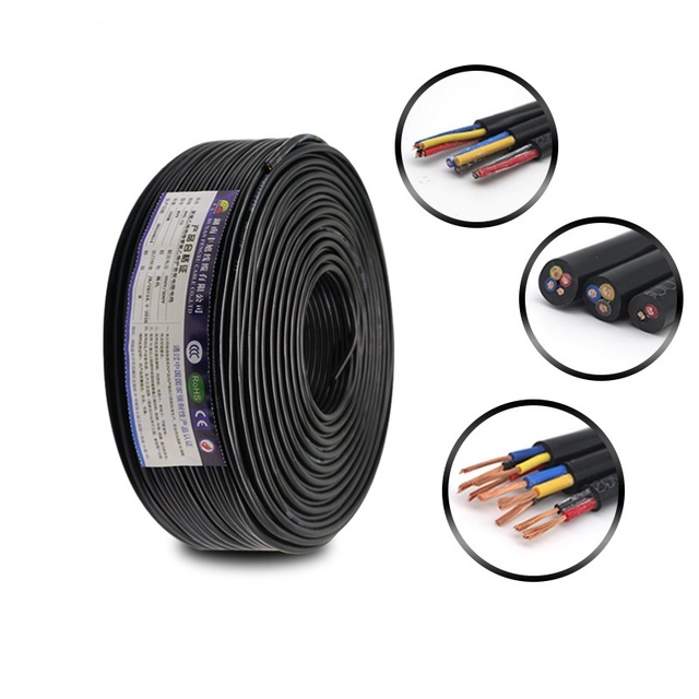 Wholesale Customized Power Cable PVC Insulation Copper Wire 1.5mm 2.5mm 4mm 6mm (sq) Electric Cable for Industrial Machine
