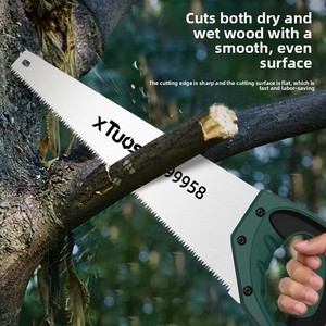 Sierra manual multifuncional para carpintería, cuchillo doméstico para árboles frutales, madera, jardín, tala de árboles al aire libre, 368, con afilado de tres lados - Product Image 5
