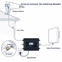 Amplificador de Señal Tri-Banda EasyBoost 800/1800/2100MHz B20 B3 B1 2G 3G 4G 5G Repetidor 72dB Alta Ganancia Plug & Play Control por Aplicación Tuya