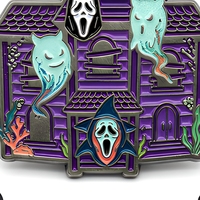 Broche personnalisée en émail, style Halloween, motif Sorcière, Requin, Masque, en alliage de zinc