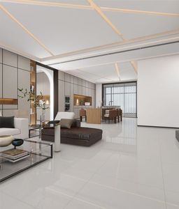 Azulejos de Porcelana Mate de Tamaño Personalizado, Estilo Mármol/Granito Moderno, Antideslizantes y Resistentes a los Ácidos para Gimnasio, Terraza y Fábrica - Product Image 4