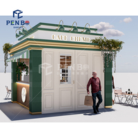 Café français mobilier d'extérieur café-boutique mobilier d'extérieur café Bar comptoir conception Portable café kiosque stand