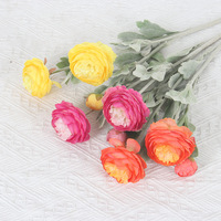 3 Lulian Bunga Buatan Berkualitas Tinggi, Bunga Peony Asli Impor, Dekorasi Pernikahan Hotel Pesta, Rangkaian Bunga, Bunga Palsu