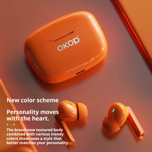 سماعات أذن لاسلكية بلوتوث OKOP216 للبيع بالجملة، مع خاصية إلغاء الضوضاء النشطة، وزمن استجابة منخفض، وعمر بطارية طويل جدًا، مناسبة للرياضة - Product Image 2