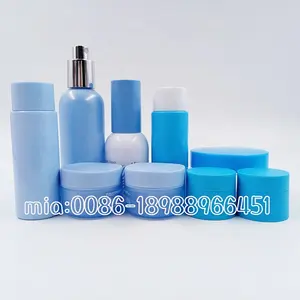 Manufacturer Custom Luxury Pink Toner Lotion Shampoo Bottle Hand Cream Jars Skin Care Set Container Plastic Cosmetic Packaging