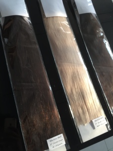 Jasminebeauty 100g para extensiones de cabello humano con trama de PU, 22 pulgadas, Remy europeo teñido rubio con reflejos, doble densidad - Product Image 6