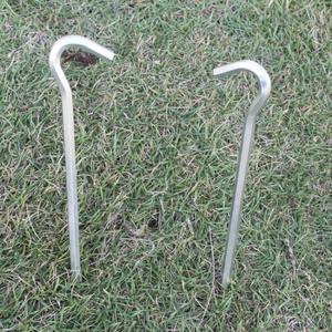 Estacas de tienda de campaña de aleación de aluminio, hexagonales y en forma de ocho, accesorios para colchonetas de camping y lonas. - Product Image 1