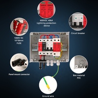 XIONGISOLAR DC600V 1in1out Boîte de combinaison photovoltaïque solaire Boîtier électronique et d'instruments pour combinaison de panneaux solaires