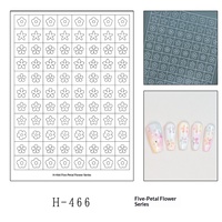 Nouvel Arrivage Pochoirs pour Airbrush pour Ongles, Motifs de Fleurs de Printemps (Rose, Tulipe), Autocollants Creux pour Ongles, Embouts de Manucure Airbrush