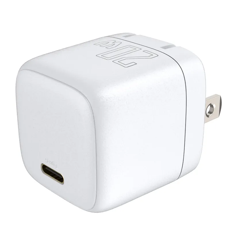 Caricabatterie ultra sottile pd 20w approvato pieghevole fast block usb USB-C type-C spina per caricabatterie da parete per la casa usa all'ingrosso per apple iphone 14