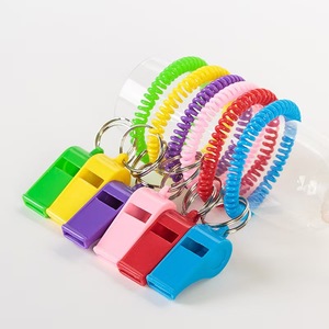 Sifflet de sport à bas prix avec bracelet sifflet en plastique coloré sifflet à ressort pour les activités sportives - Product Image 3