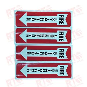 150mm * 300mm photo lu mines zieren der Notausgang nach unten linkes Pfeils child Reflektieren der Aufkleber im Dunkeln leuchten - Product Image 5