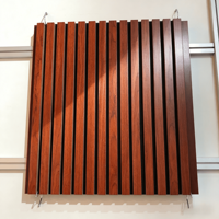 Panneaux muraux insonorisés en fibres de bois, grille absorbante acoustique, panneaux acoustiques pour mur d'arrière-plan de salle de conférence