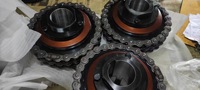 Accouplement limiteur de couple à arbre en acier rigide avec pignon de chaîne à rouleaux et embrayage de sécurité, coupleur de couple OEM 100 Nm 1000 tr/min