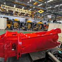Cisaille hydraulique puissante Monde à couple élevé pour excavatrice, équipement de recyclage et de démolition de tôles épaisses avec certifications CE ISO