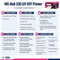 Imprimante UV DTF Commerciale A3 pour l'Affichage Publicitaire, Machine à Étiquettes en Cristal XP600 pour la Vente en Gros Mondiale