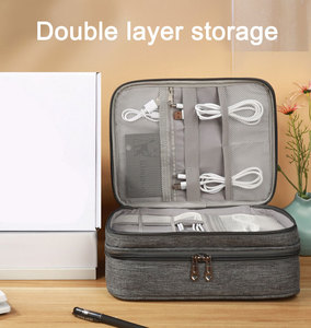 2024 nuova borsa <span class=keywords><strong>portatile</strong></span> Organizer per cavi <span class=keywords><strong>da</strong></span> <span class=keywords><strong>viaggio</strong></span> impermeabile organizer custodia dati usb cavo porta cosmetici per viaggi - Product Image 6