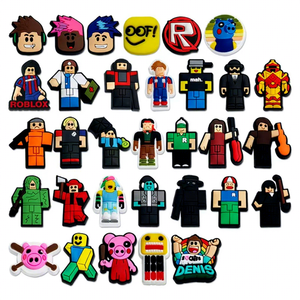 จี้รองเท้า PVC ลาย <span class=keywords><strong>Roblox</strong></span> สุดน่ารักจาก HY Wholesale ของตกแต่งรองเท้าสำหรับเด็ก ลายเกมส์ - Product Image 1