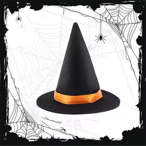 Sombreros <span class=keywords><strong>de</strong></span> <span class=keywords><strong>Bruja</strong></span> <span class=keywords><strong>de</strong></span> Fieltro, Adornos <span class=keywords><strong>de</strong></span> Botella <span class=keywords><strong>de</strong></span> Vino <span class=keywords><strong>de</strong></span> Fieltro, Decoraciones <span class=keywords><strong>de</strong></span> Regalo para Fiestas <span class=keywords><strong>de</strong></span> Halloween, Accesorios Personalizados al por Mayor - Product Image 2