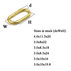 M3 M4 Brass Snap <span class=keywords><strong>Hook</strong></span> DIY O <span class=keywords><strong>Nh</strong></span>ẫn/Hì<span class=keywords><strong>nh</strong></span> Bầu Dục/Vòng/D/Trứng Hì<span class=keywords><strong>nh</strong></span> Vòng Cho Da Khóa Túi - Product Image 2