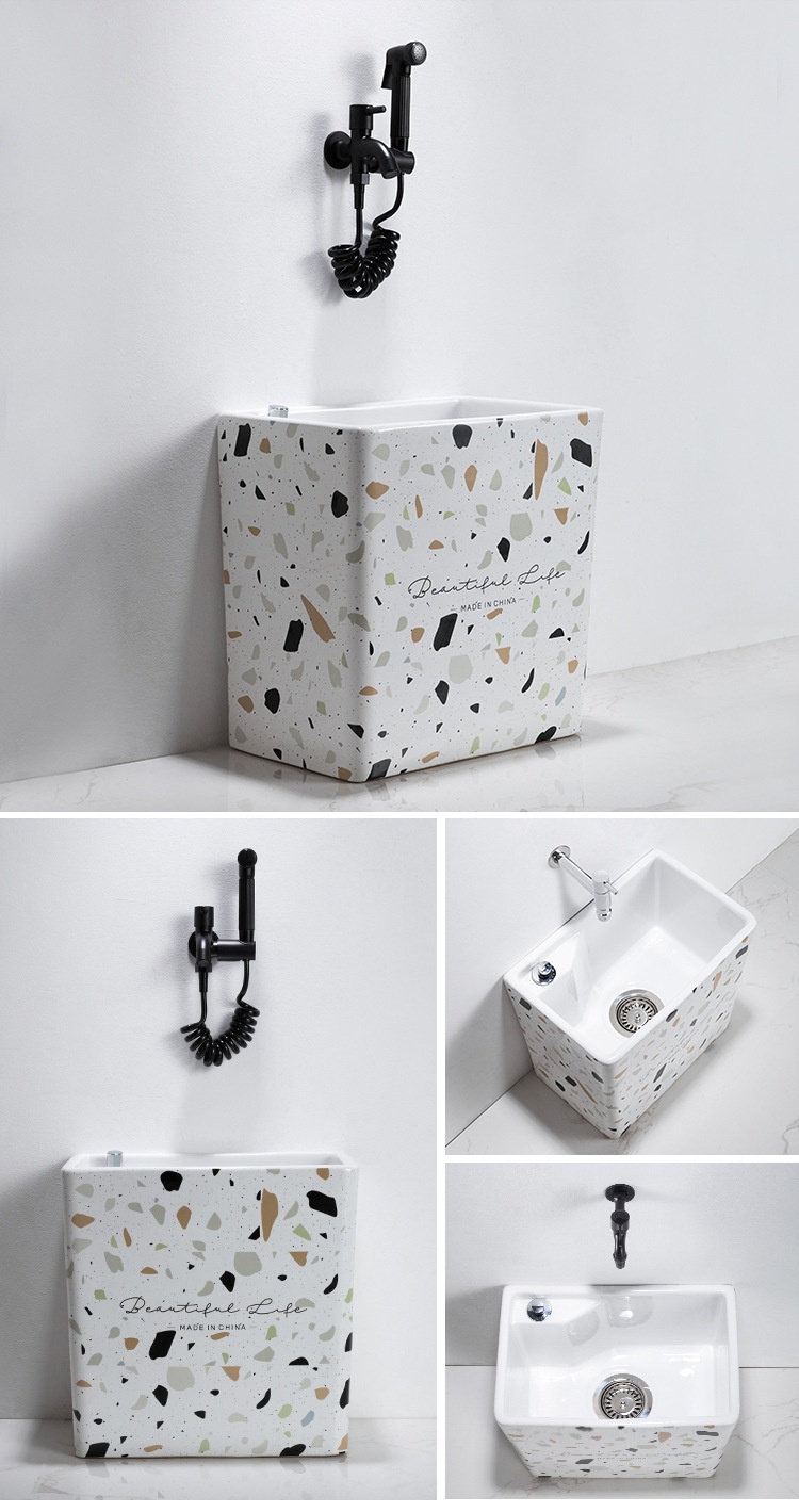 Factory Direct Sale Modern Design Ceramic Bathroom Mop Sink
