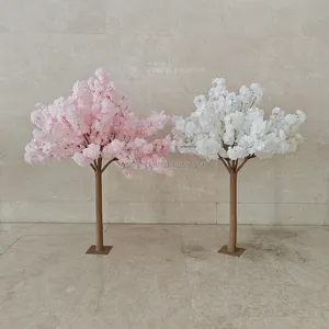 P03 Wedding Decor Table Top Fake Centerpiece Sakura Tree 4ft 5ft Small White Pink Artificial Cherry Blossom Flower Tree For Sale