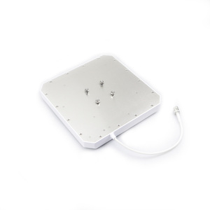 Antenne à panneau plat directionnelle pleine <span class=keywords><strong>bande</strong></span> 9dBi longue portée 860-940MHz blanc circulaire IP 65 RFID pour la gestion intérieure et extérieure - Product Image 3