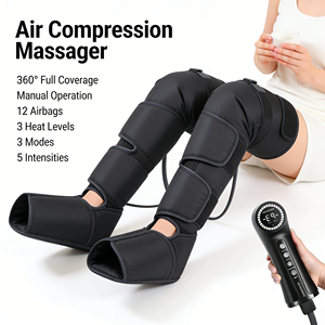 Masseur de jambes pour la <span class=keywords><strong>circulation</strong></span> et le soulagement de la douleur, masseur de pieds et de mollets à compression d'air pour la relaxation - Product Image 4