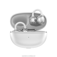 Écouteurs intra-auriculaires colorés avec logo OEM, réduction de bruit, clip d'oreille en silicone, casque confortable