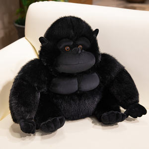 Peluche d'orang-outan noir réaliste et moelleuse, jouet en peluche de gorille tendance, <span class=keywords><strong>singe</strong></span> en peluche doux - Product Image 3