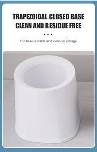 Commode <strong>Toilet</strong> Cleaner Set Household Round White Simple Style <strong>Aluminum</strong> / Plastic Independently Hung <strong>Toilet</strong> <strong>Brush</strong> - Product Image 5