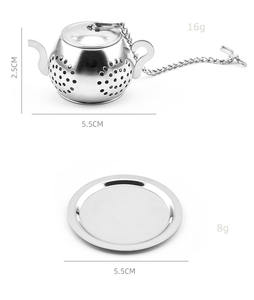 뜨거운 판매 스테인레스 스틸 차 주입기/주전자 재고 가정 용품 오리 디자인 특징 - Product Image 4