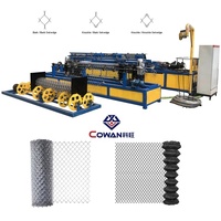 Machine de fabrication de clôtures à maillons de chaîne CNC haute vitesse, machine à tisser de la maille diamantée à fil simple/double, fourniture directe d'usine