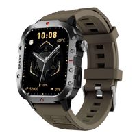Reloj Inteligente Deportivo con Pantalla TFT y Caja Cuadrada de Aleación para Hombre, Responde Llamadas, Monitor de Ritmo Cardíaco, Recordatorio de Mensajes, Rastreador de Actividad Multifuncional