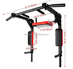 <span class=keywords><strong>Barre</strong></span> de traction réglable en acier, support mural pour la maison, station de dips, équipement de fitness, cadre de suspension pour la musculation - Product Image 3