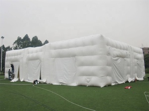 Kích thước tùy chỉnh 2 trong 1 thanh vuông màu trắng nhẹ hộp đêm bơm hơi lớn với đèn LED cho bữa tiệc - Product Image 6