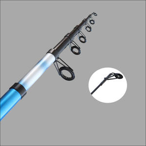 Canne à pêche télescopique en fibre de verre pour la pêche à la <span class=keywords><strong>truite</strong></span>, au bar et à la carpe en rivière, 2,4 m, 3,0 m, 3,6 m, modèle Navigator, personnalisable, canne à spinning rigide, vente chaude - Product Image 2