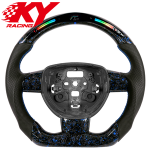 Volant de voiture sport en fibre de carbone personnalisé avec écran LED pour Ford Focus MK2 MK4 Fiesta MK3 ST RS 2006-2018 ST-Line Hatchback - Product Image 1