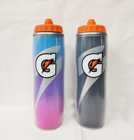 Bouteille d'eau sport Gatorade à double paroi isolée sous vide de 1 L, sans BPA, performance thermique de 24 à 36 heures, pour boire directement