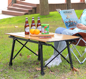 Table de camping pliable multifonction et chariot utilitaire, planche de couverture de remorque portable pour le camping en plein air, le stand de marché et le pique-nique - Product Image 3