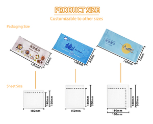 Toalhetes Perfumados Flushable Wet Paper Embalados Individualmente para Limpeza Mini Toalhetes Húmidos Não Tecidos De Fragrância De Viagem - Product Image 3