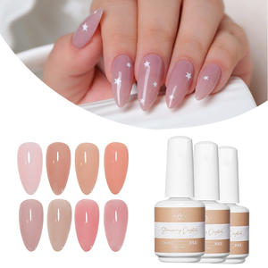 Gel semipermanente para <span class=keywords><strong>uñas</strong></span>, laca no tóxica <span class=keywords><strong>de</strong></span> alta calidad, nude colores <span class=keywords><strong>pastel</strong></span>, <span class=keywords><strong>rosa</strong></span>, gel para manicura, gel uv halal, venta al por mayor - Product Image 1